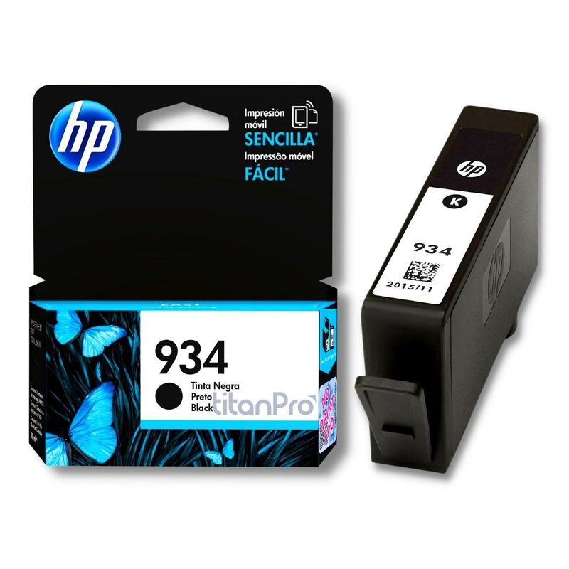 HP - Cartucho de Tinta HP 934 Negro C2P19AL Original