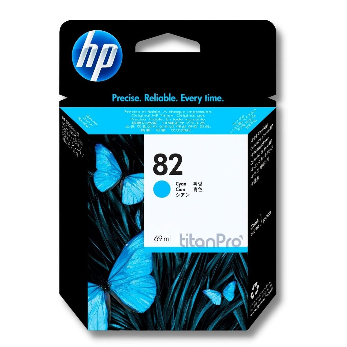 HP - Cartucho de Tinta HP 82 Cyan C4911A Original