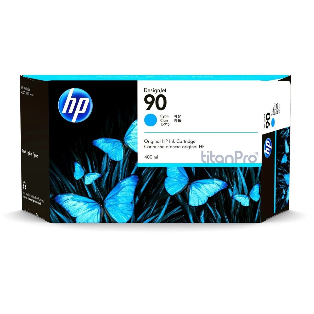 HP - Cartucho de Tinta HP 90 Cyan C5061A Original