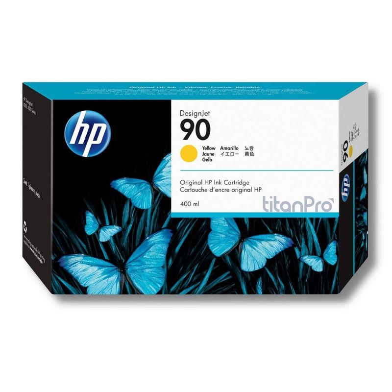 HP - Cartucho de Tinta HP 90 Amarillo C5065A Original