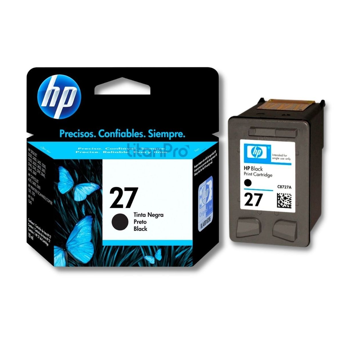 HP - Cartucho de Tinta HP 27 Negro C8727AL Original