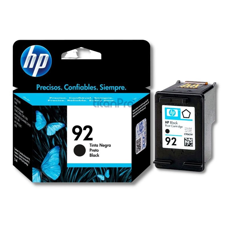 HP - Cartucho de Tinta HP 92 Negro C9362WL Original