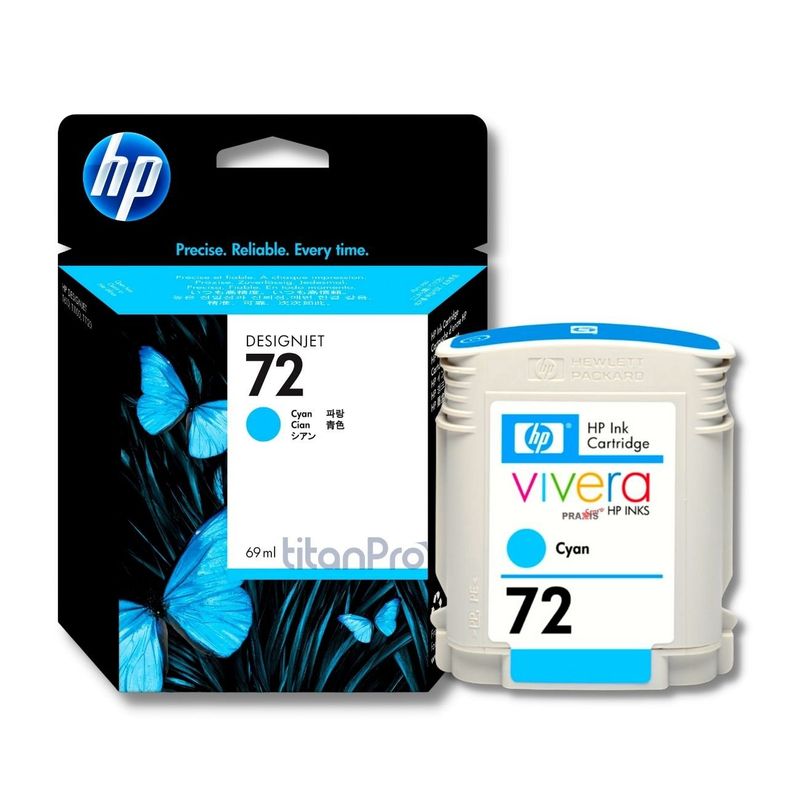 HP - Cartucho de Tinta HP 72 Cyan C9398A Original