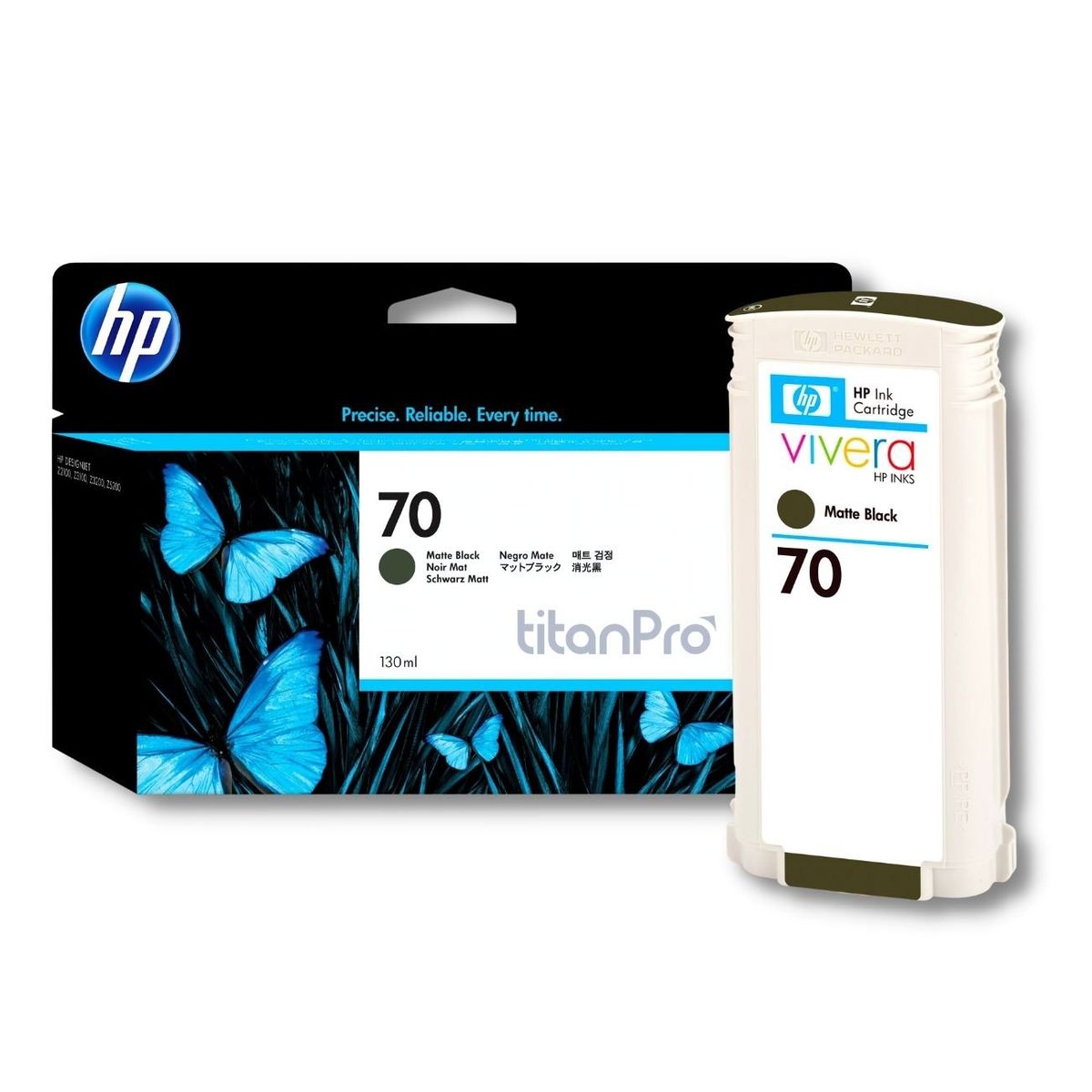HP - Cartucho de Tinta HP 70 Negro Mate C9448A Original