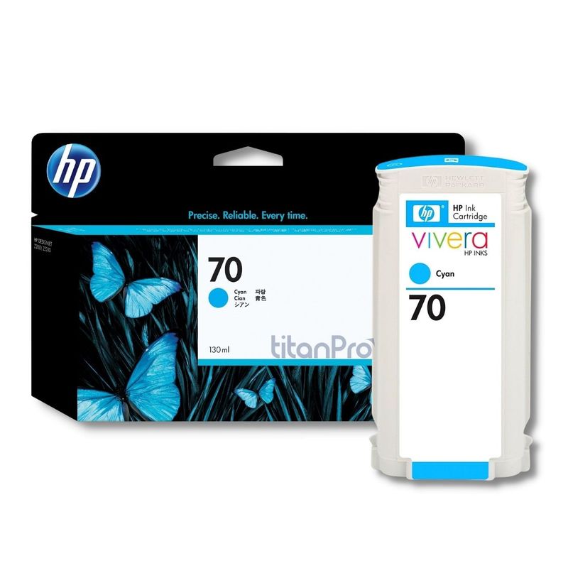 HP - Cartucho de Tinta HP 70 Cyan C9452A Original