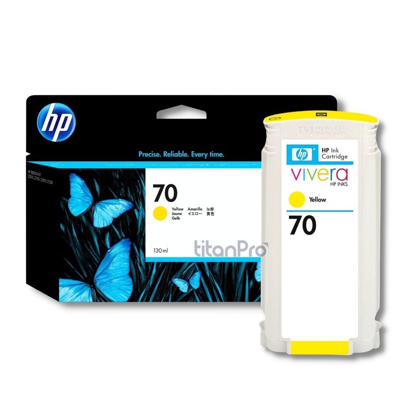 HP - Cartucho de Tinta HP 70 Amarillo C9454A Original