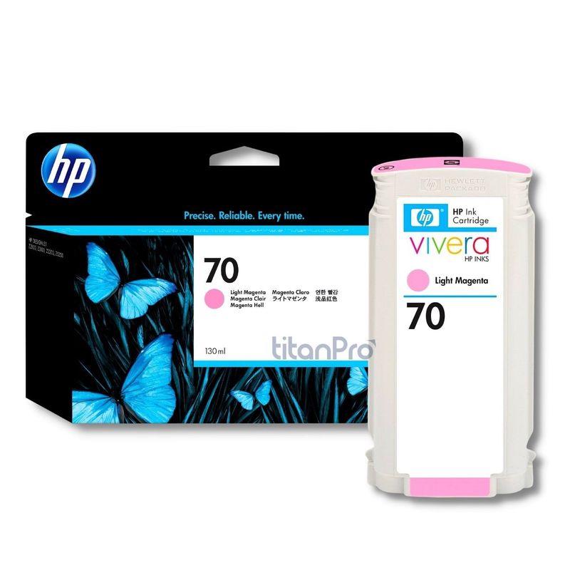 HP - Cartucho de Tinta HP 70 Magenta Claro C9455A Original