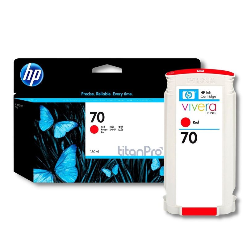 HP - Cartucho de Tinta HP 70 Rojo C9456A Original