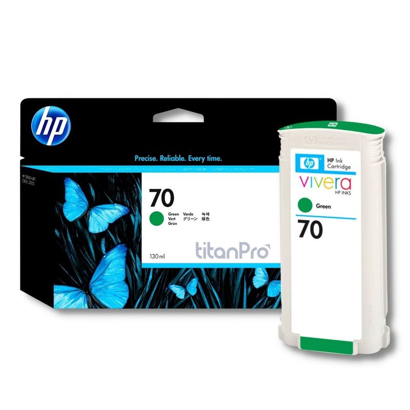 HP - Cartucho de Tinta HP 70 Verde C9457A Original