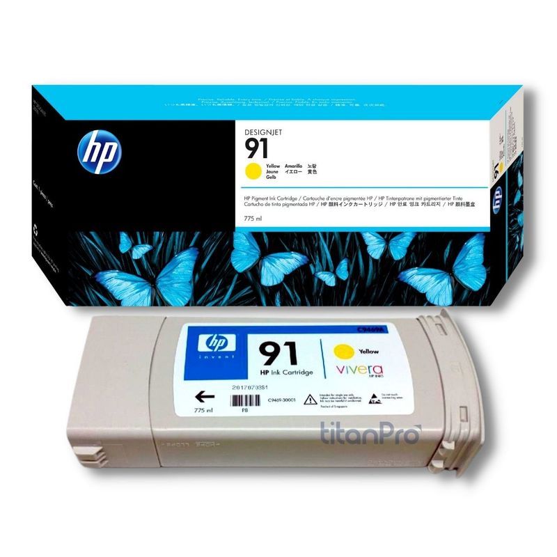HP - Cartucho de Tinta HP 91 Amarillo C9469A Original