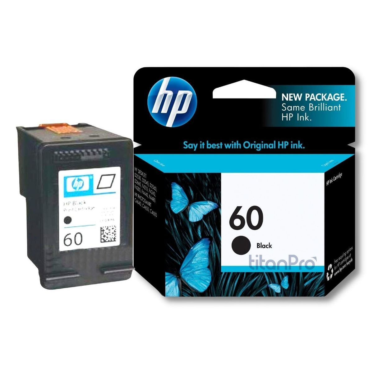 HP - Cartucho de Tinta HP 60 Negro CC640WL Original