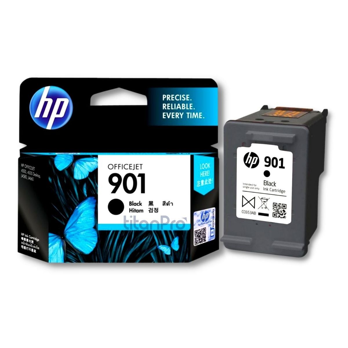 HP - Cartucho de Tinta HP 901 Negro CC653AL Original