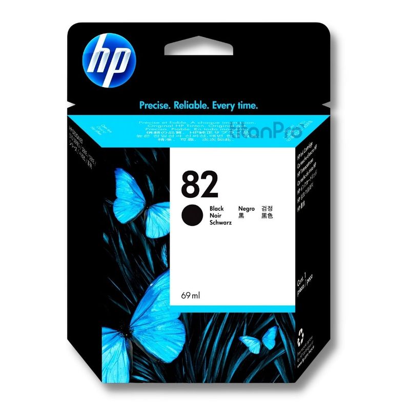 HP - Cartucho de Tinta HP 82 Negro Mate CH565A Original