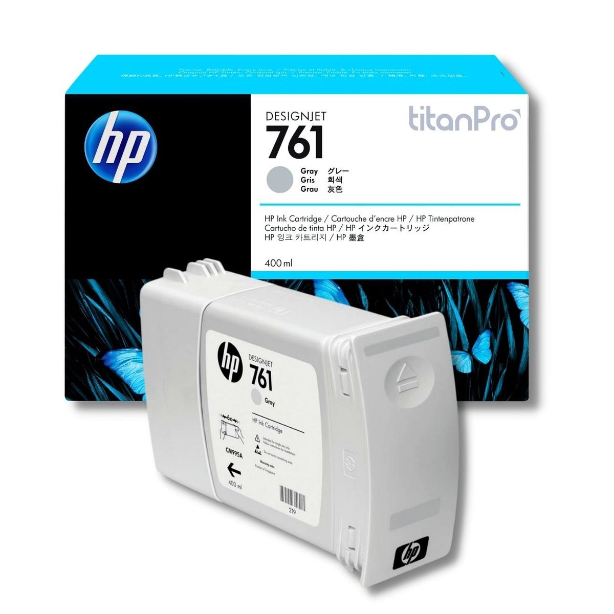HP - Cartucho de Tinta HP 761 Gris O Gray CM995A Original