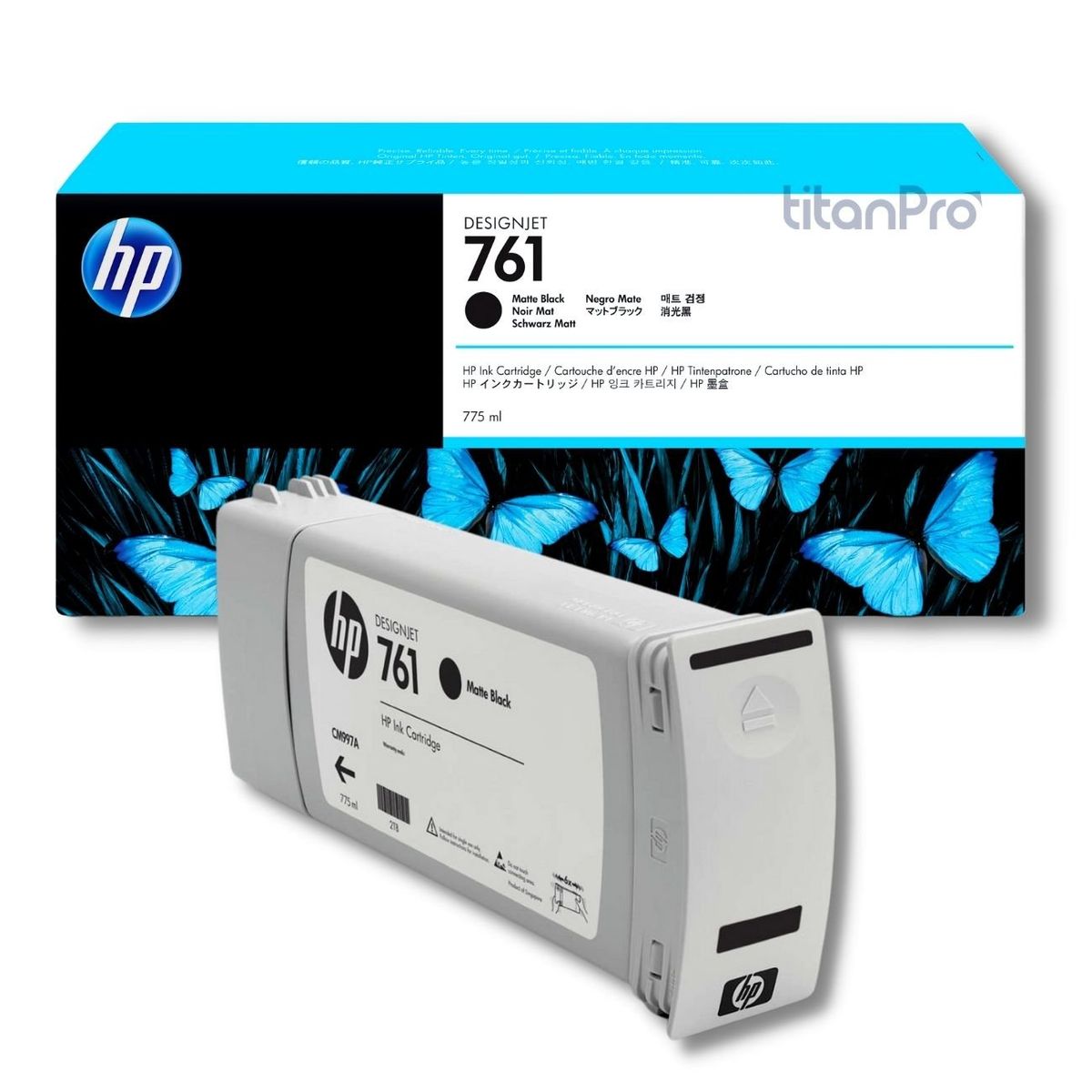 HP - Cartucho de Tinta HP 761 Negro Mate CM997A Original