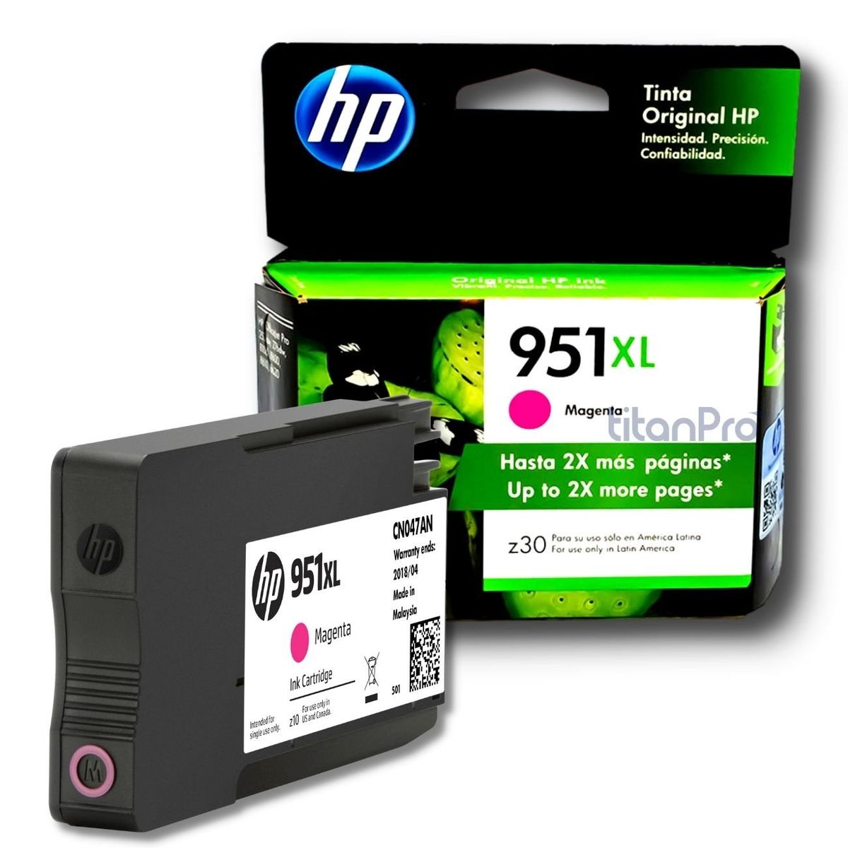 HP - Cartucho de Tinta HP 951XL Magenta CN047AL Original