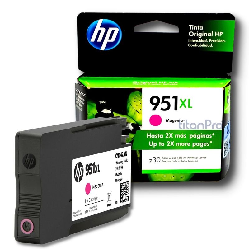 HP - Cartucho de Tinta HP 951XL Magenta CN047AL Original