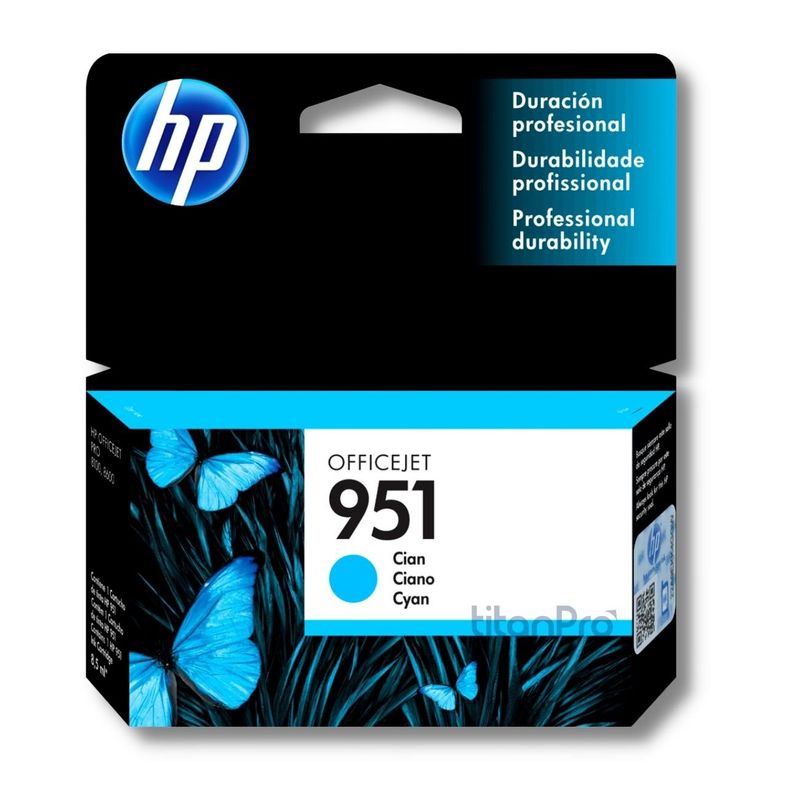 HP - Cartucho de Tinta HP 951 Cyan CN050AL Original