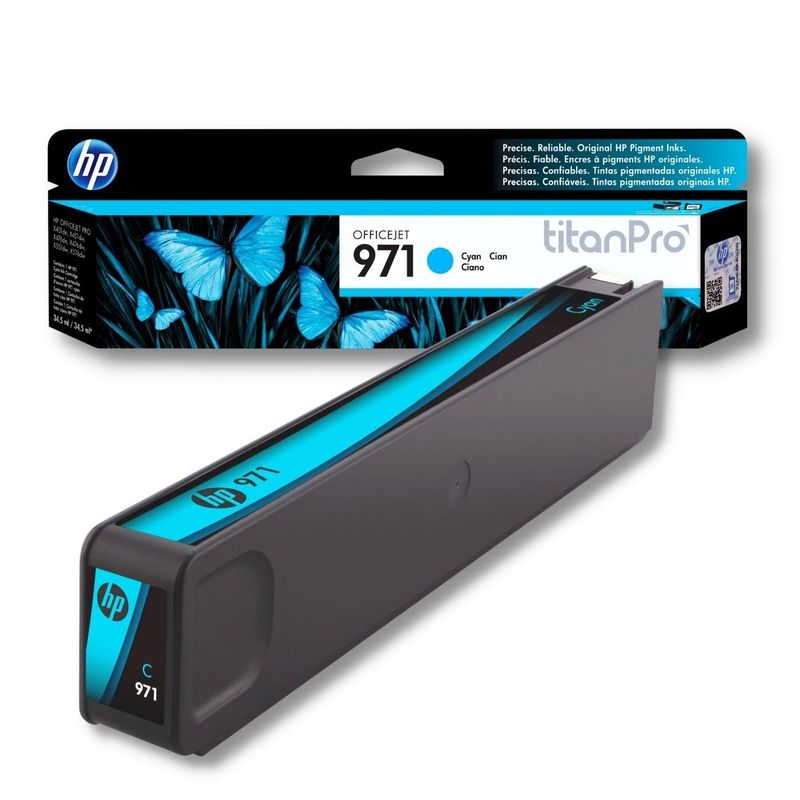 HP - Cartucho de Tinta HP 971 Cyan CN622AM Original