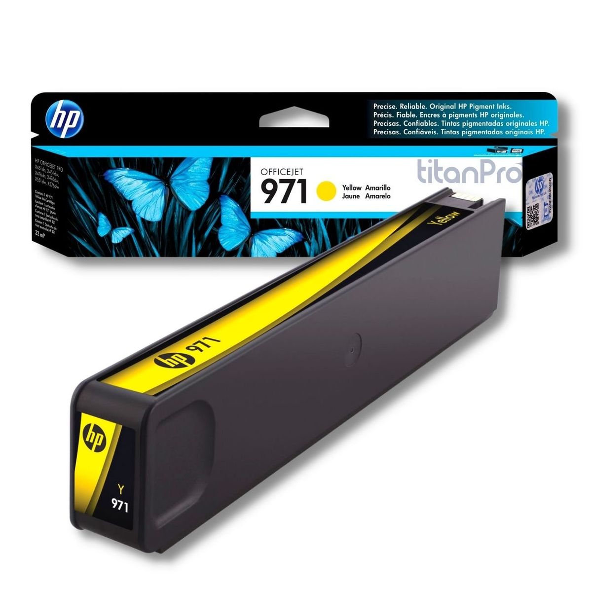 HP - Cartucho de Tinta HP 971 Amarillo CN624AM Original