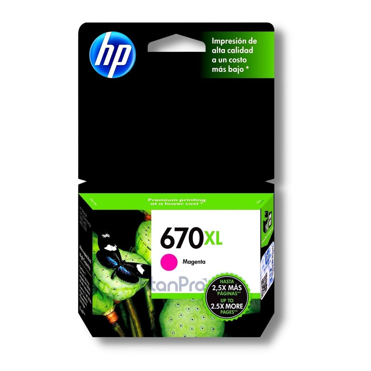HP - Cartucho de Tinta HP 670XL Magenta CZ119AL Original