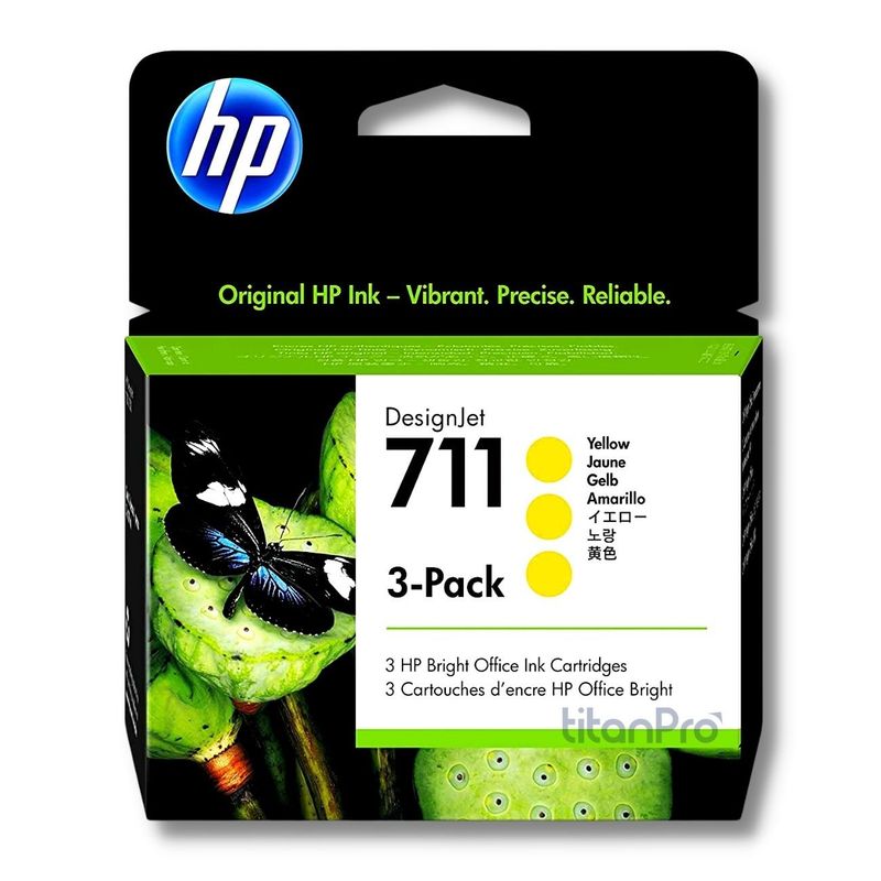 HP - Cartucho de Tinta HP 711 Amarillo CZ136A Original