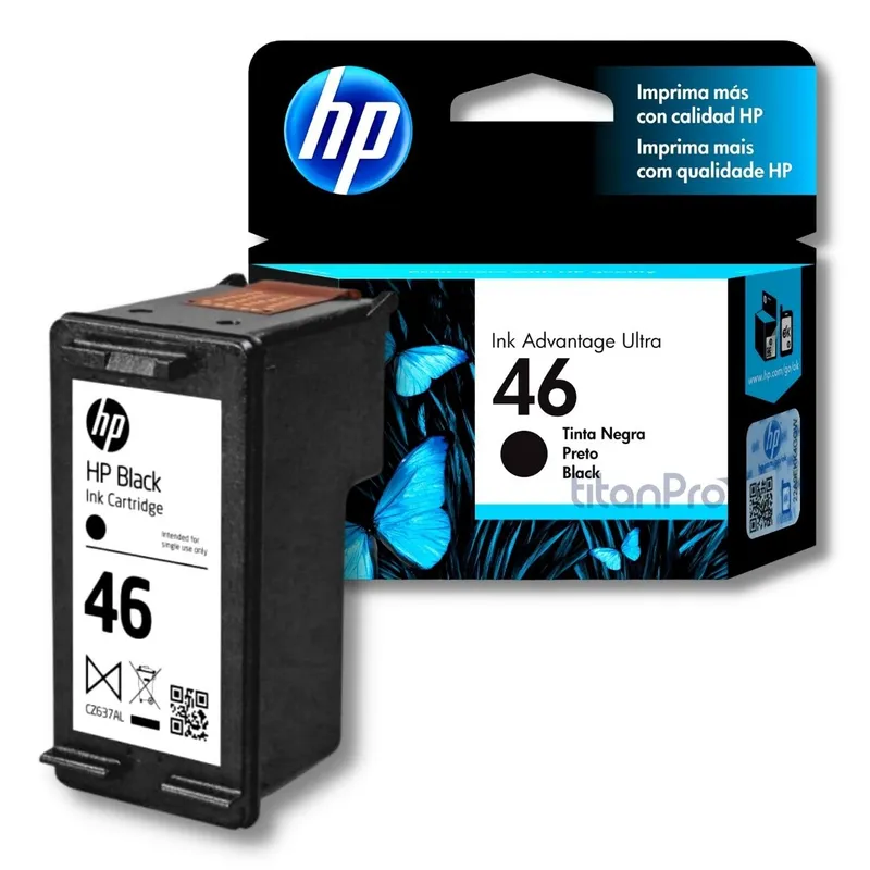 HP - Cartucho de Tinta HP 46 Negro CZ637AL Original