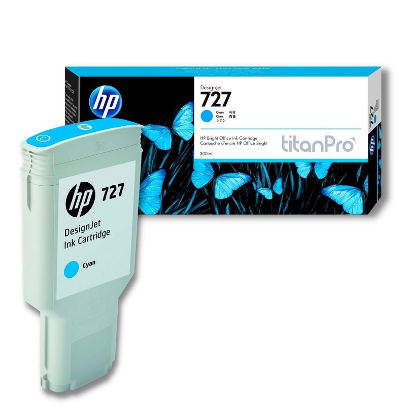 HP - Cartucho de Tinta HP 727 Cyan F9J76A Original