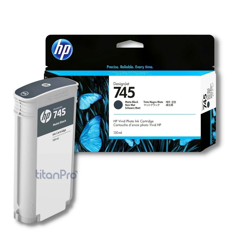 HP - Cartucho de Tinta HP 745 Negro Mate F9J99A Original