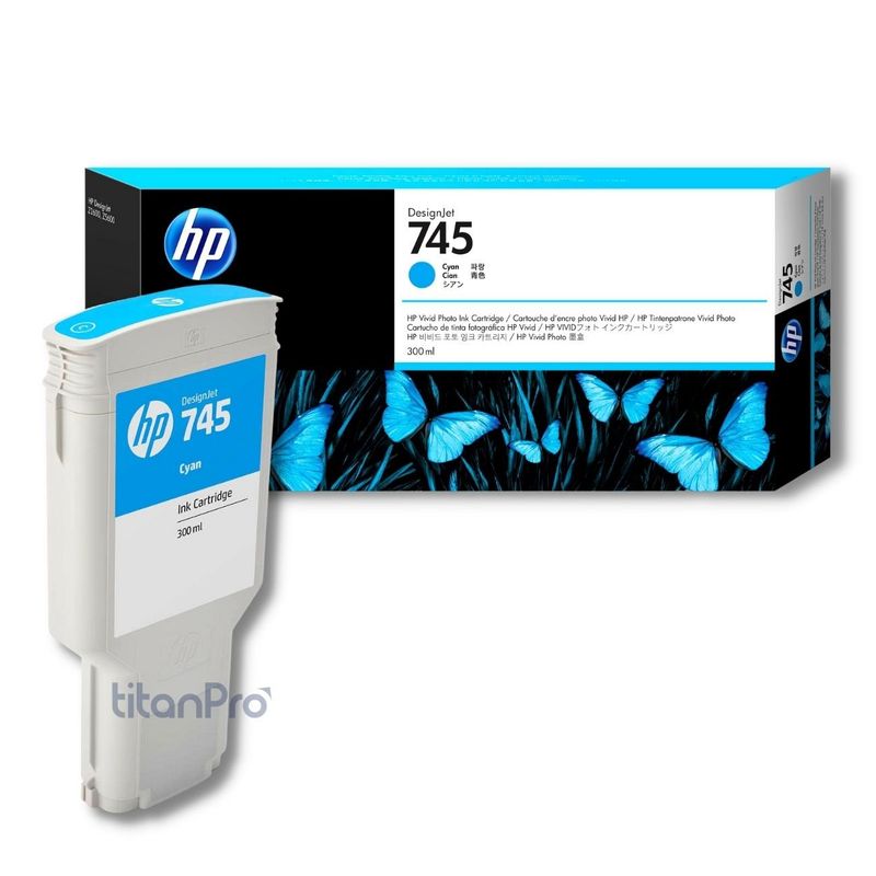 HP - Cartucho de Tinta HP 745 Cyan F9K03A Original