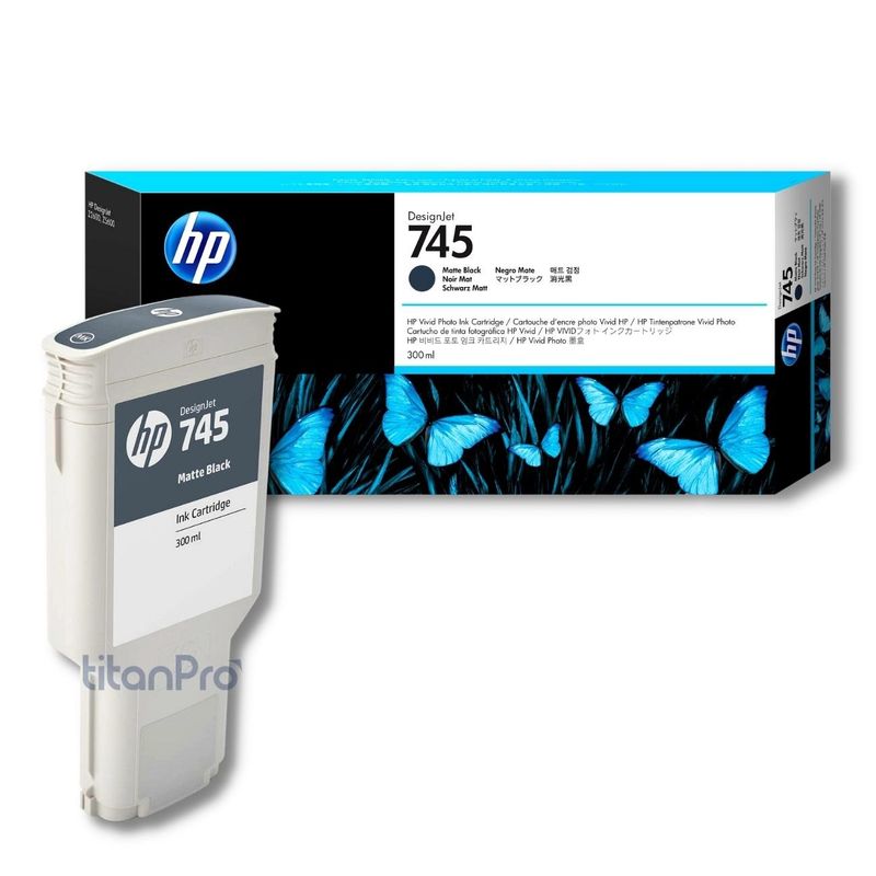 HP - Cartucho de Tinta HP 745 Negro Mate F9K05A Original