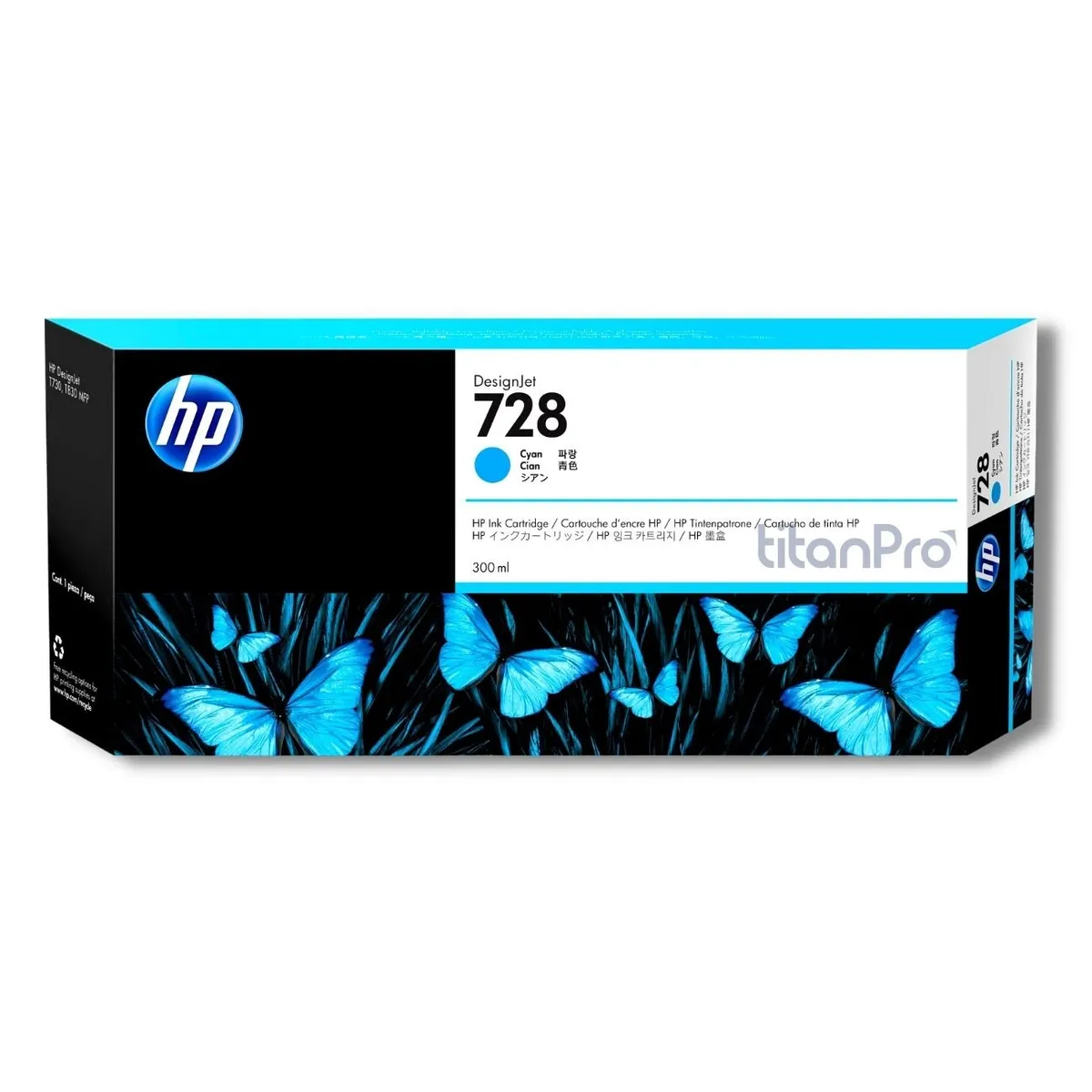 Cartucho de Tinta HP 728 Cyan F9K17A Original, marca HP - Foto Principal
