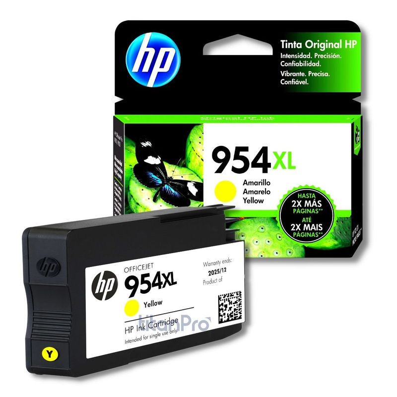 HP - Cartucho de Tinta HP 954XL Amarillo L0S68AL Original