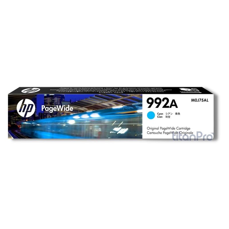 HP - Cartucho de Tinta HP 992A Cyan M0J75AL Original