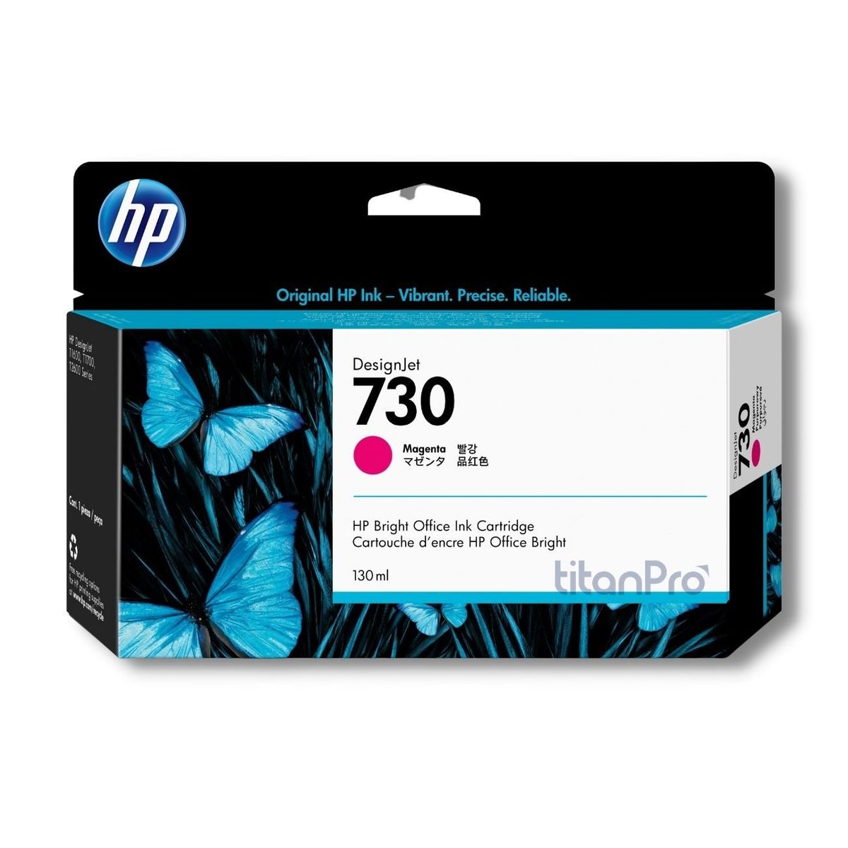 HP - Cartucho de Tinta HP 730 Magenta P2V63A Original