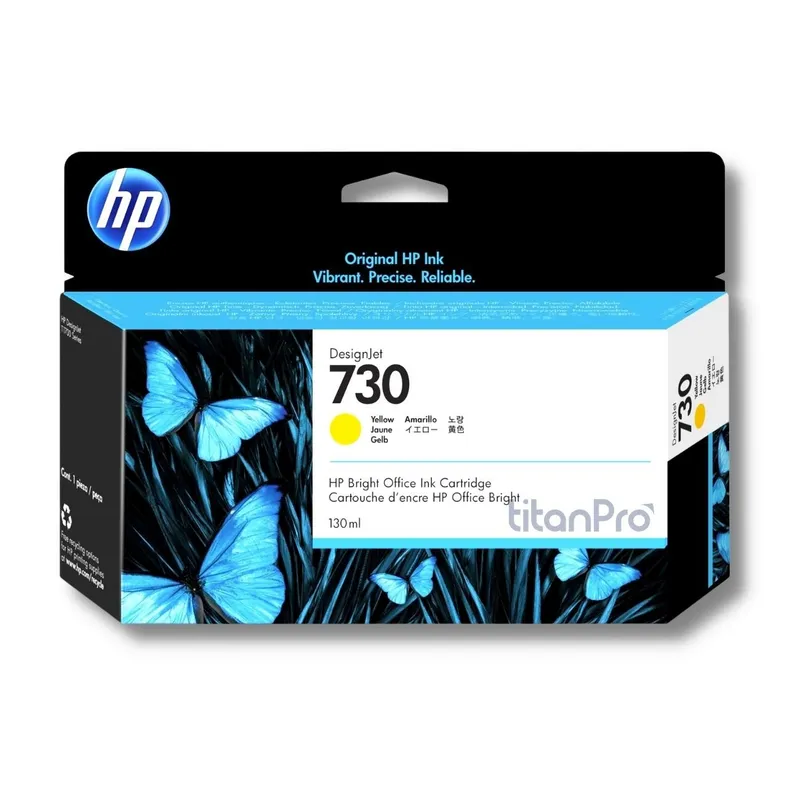 HP - Cartucho de Tinta HP 730 Amarillo P2V64A Original