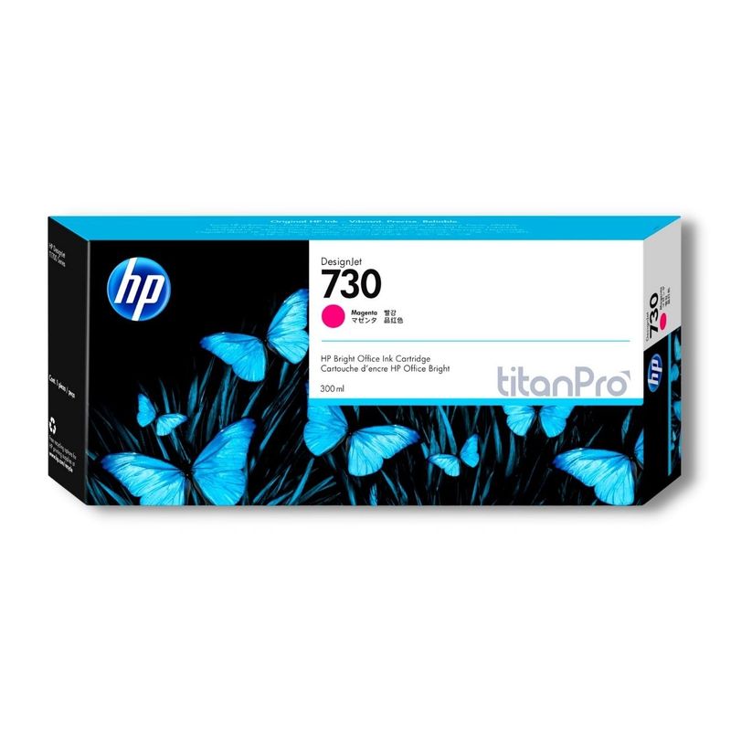 HP - Cartucho de Tinta HP 730 Magenta P2V69A Original
