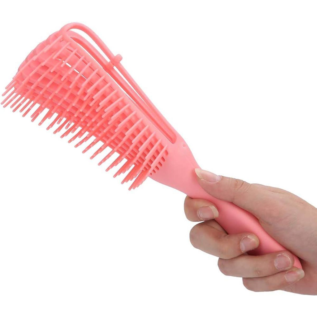 GENERICO - Peine cepillo flexible desenredante para cabello ondulado rizado afro