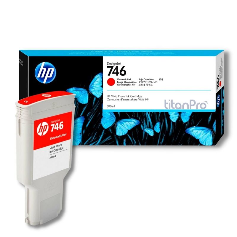 HP - Cartucho de Tinta HP 746 Rojo Cromatico P2V81A Original