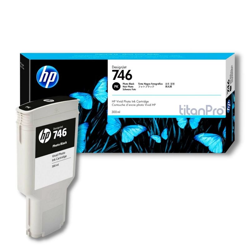 HP - Cartucho de Tinta HP 746 Negro Fotografico P2V82A Original