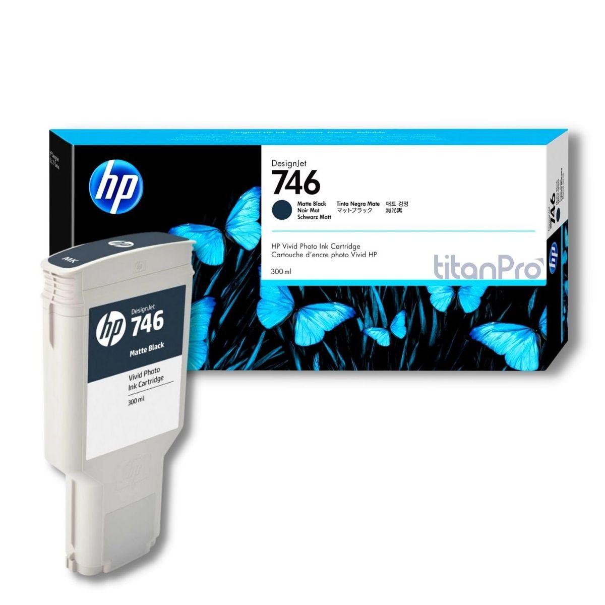 HP - Cartucho de Tinta HP 746 Negro Mate P2V83A Original