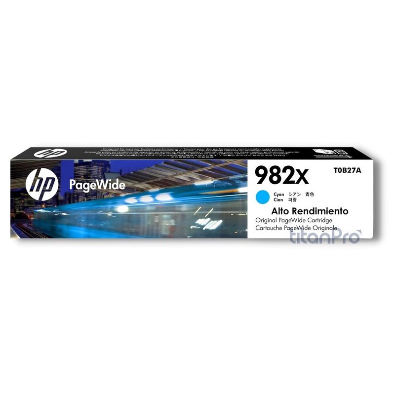 HP - Cartucho de Tinta HP 982X Cyan T0B27A Original