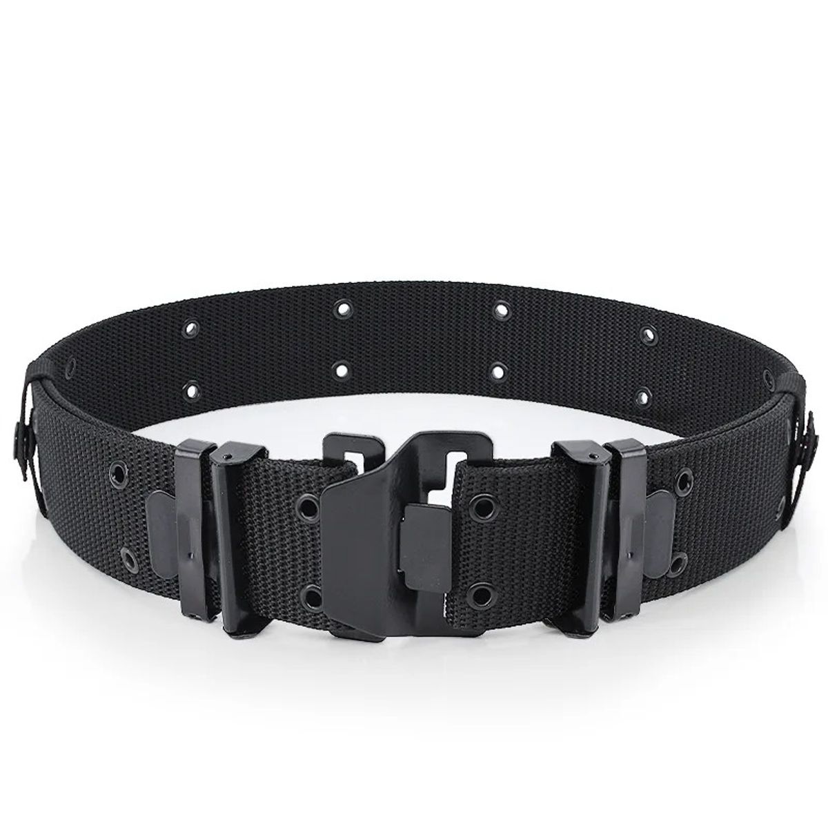 GENERICO - Correa Cinturón táctico ajustable 110cm-130cm - NEGRO