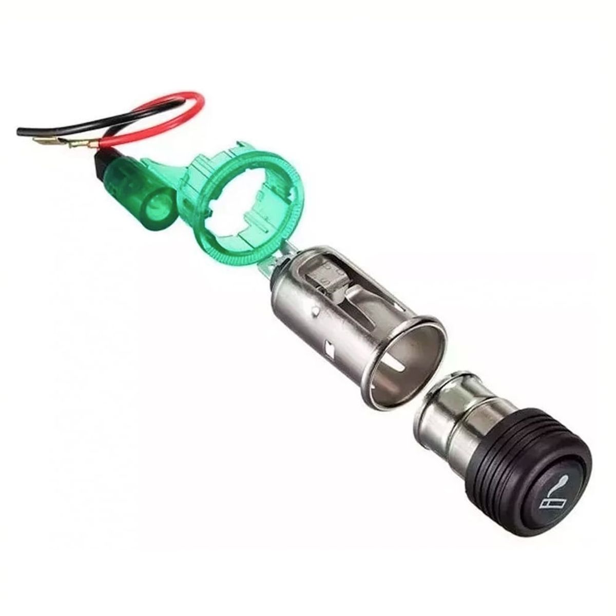 GENERICO - Encendedor De Cigarrillos De Auto Con Luz 12V Negro