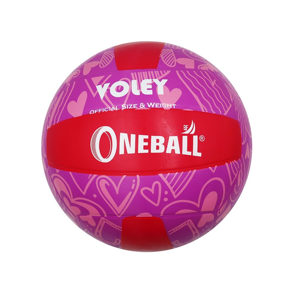 GENERICO - PELOTA DE VOLEY ONEBALL GOMA ROSA