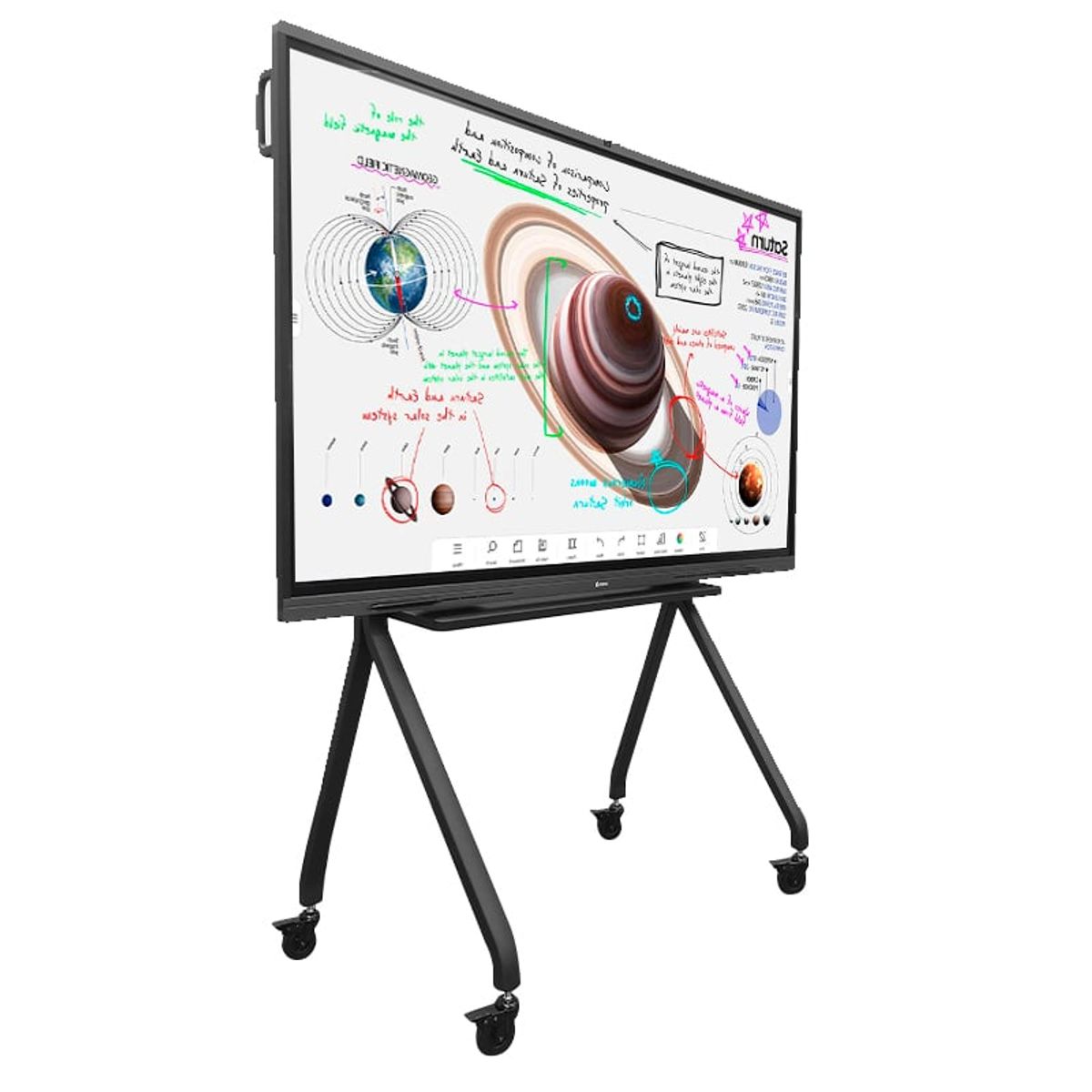 TEROS - Rack portátil TEROS TE-9010S para pantalla táctil de 75 a 86 negro