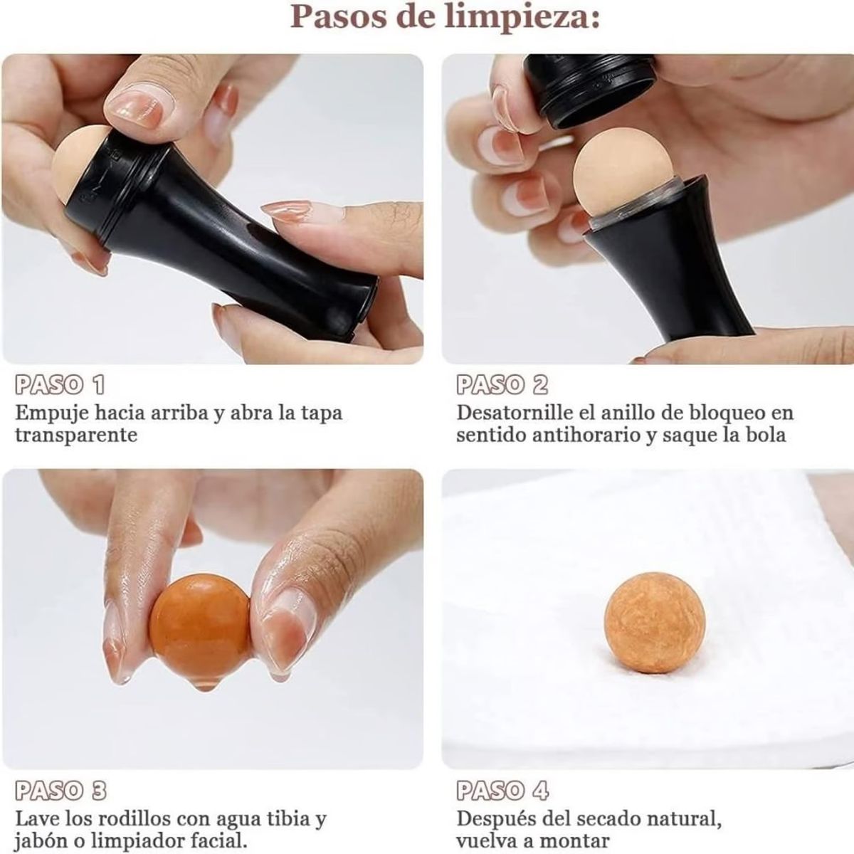 GENERICO - Roller Anti Brillo Facial Volcánica para el Rostro -Color Aleatorio