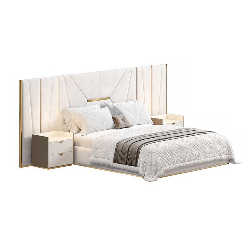 GENERICO - Cama Saber Jewels - Queen Plz - Blanco