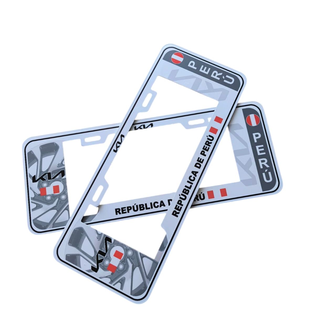 GENERICO - Portaplaca Europea kia Blanco