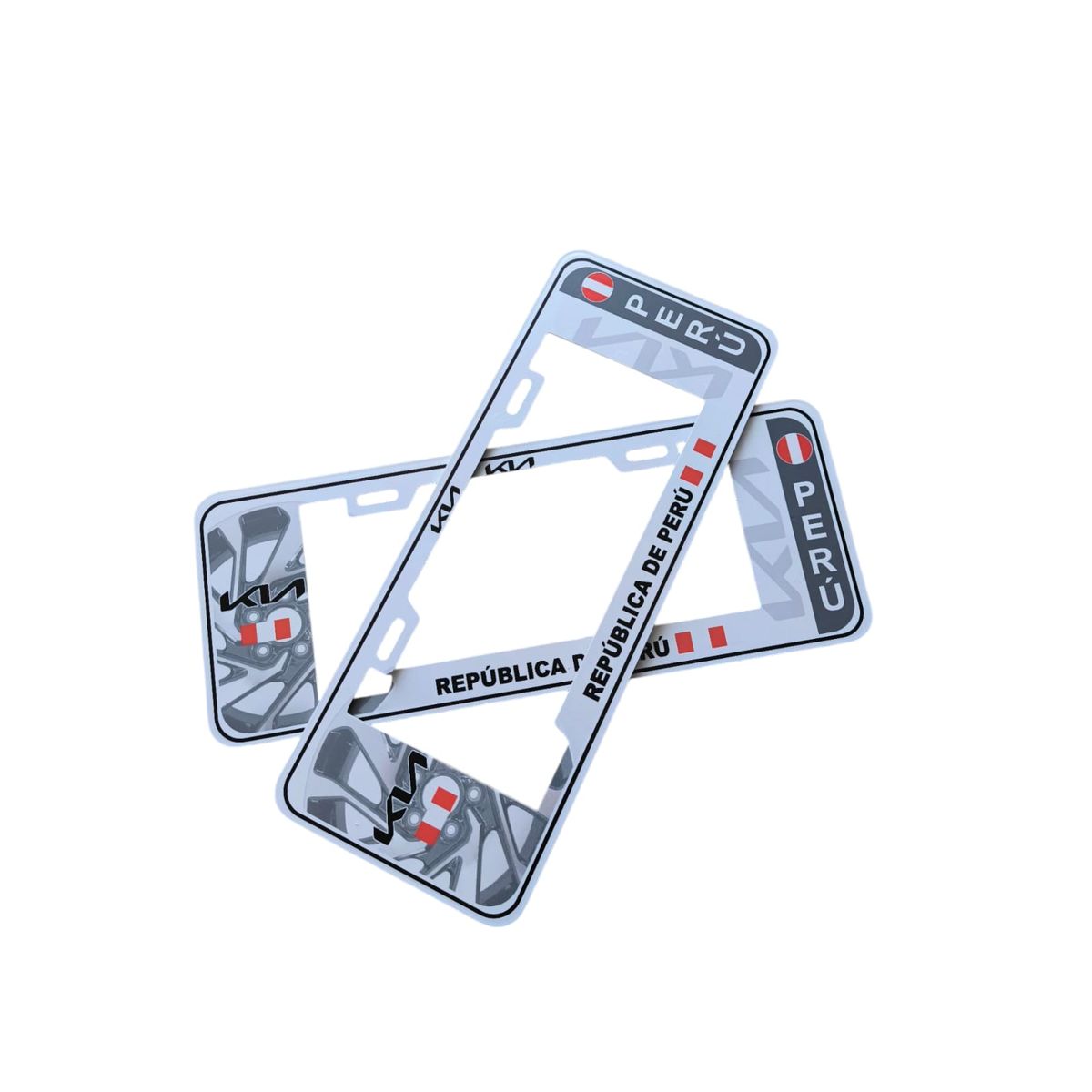 GENERICO - Portaplaca Europea kia Blanco